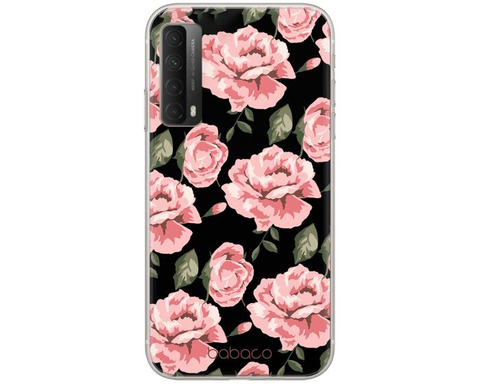 Babaco Flower Silicone Case (BPCFLOW7662) Θήκη Σιλικόνης Black (Huawei P Smart 2021)
