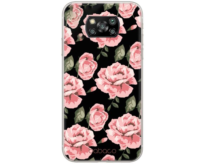 Babaco Flower Silicone Case (BPCFLOW7673) Θήκη Σιλικόνης Black (Xiaomi Poco X3 NFC / X3 Pro)