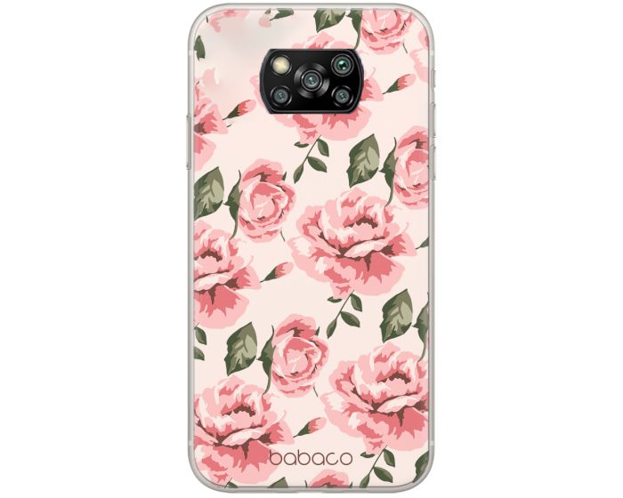 Babaco Flower Silicone Case (BPCFLOW6173) Θήκη Σιλικόνης Light Pink (Xiaomi Poco X3 NFC / X3 Pro)