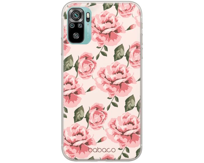 Babaco Flower Silicone Case (BPCFLOW6171) Θήκη Σιλικόνης Light Pink (Xiaomi Redmi Note 10 / 10S / Poco M5s)