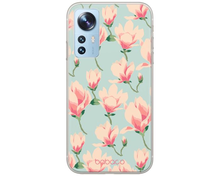 Babaco Flowers Silicone Case (BPCFLOW12194) Θήκη Σιλικόνης 016 Mint (Xiaomi 12 / 12X)