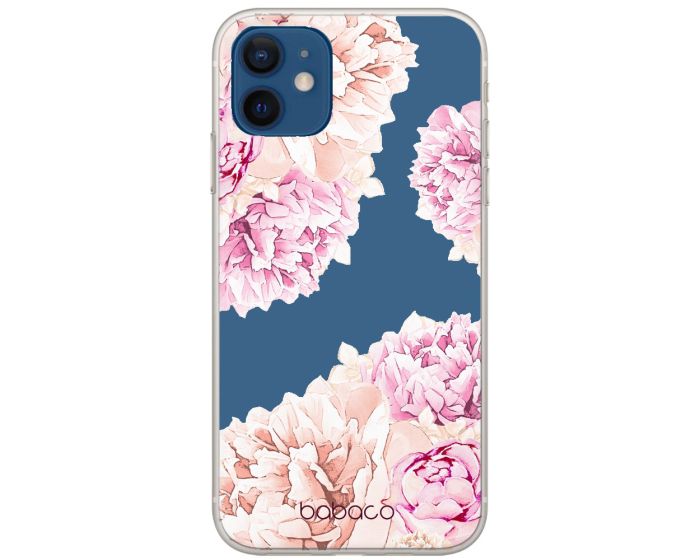 Babaco Flowers Silicone Case (BPCFLOW192) Θήκη Σιλικόνης 001 Transparent (iPhone 12 Mini)