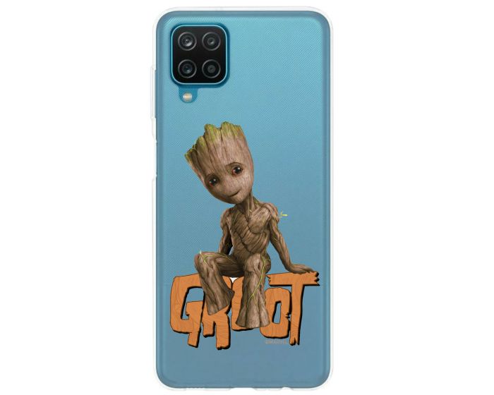 Babaco Marvel Silicone Case (MPCGRO1376) Θήκη Σιλικόνης 005 Groot Transparent (Samsung Galaxy A12 / M12)