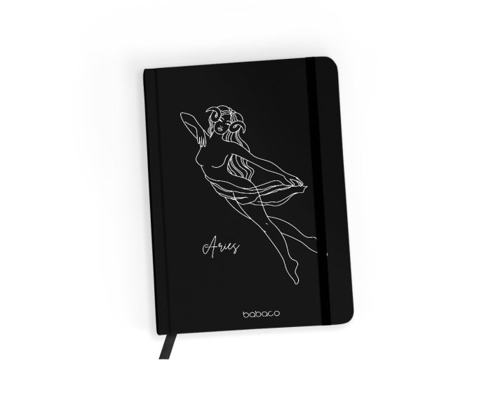 Babaco Notebook Size A5 (BNBZODW001) Βιβλίο Σημειώσεων - Zodiac Woman 001 Black