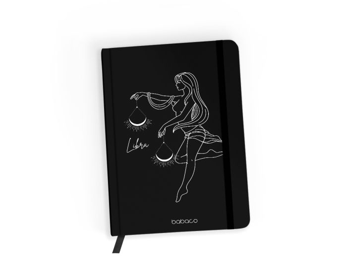 Babaco Notebook Size A5 (BNBZODW007) Βιβλίο Σημειώσεων - Zodiac Woman 007 Black