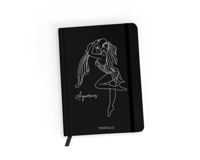 Babaco Notebook Size A5 (BNBZODW011) Βιβλίο Σημειώσεων - Zodiac Woman 011 Black