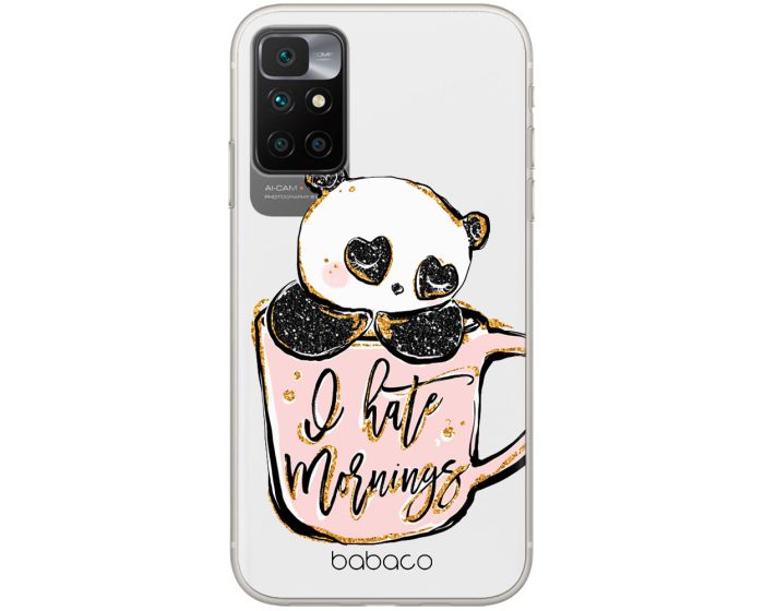 Babaco Panda Silicone Case (BPCPAN788) Θήκη Σιλικόνης 005 I Hate Mornings Transparent (Xiaomi Redmi 10)