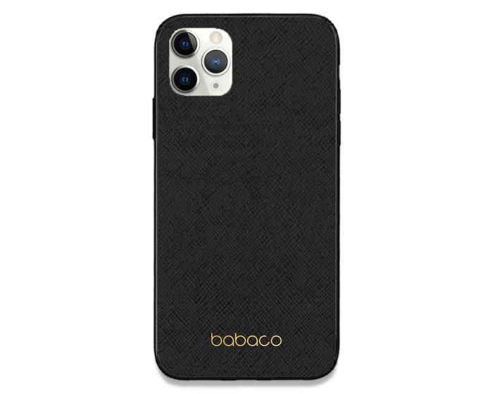 Babaco Premium PU Leather (BPCCLAS311) Σκληρή Θήκη Black / Gold (iPhone 11 Pro Max)