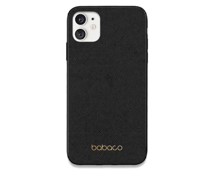 Babaco Premium PU Leather (BPCCLAS309) Σκληρή Θήκη Black / Gold (iPhone 12 / 12 Pro)