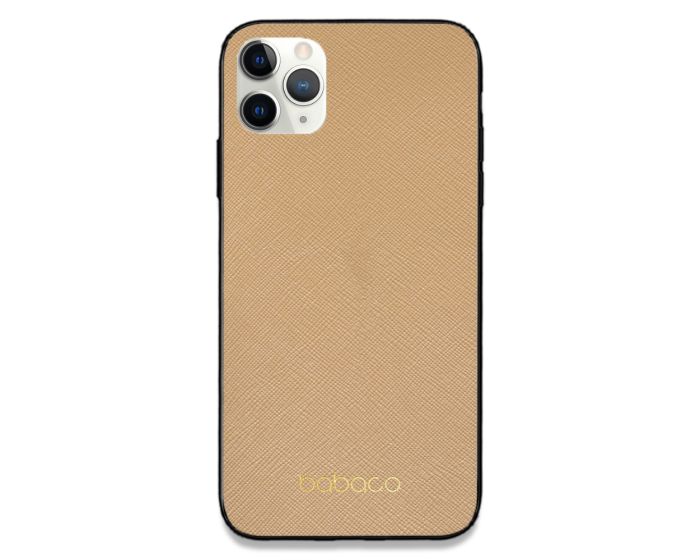 Babaco Premium PU Leather (BPCCLAS911) Σκληρή Θήκη Brown / Gold (iPhone 11 Pro Max)