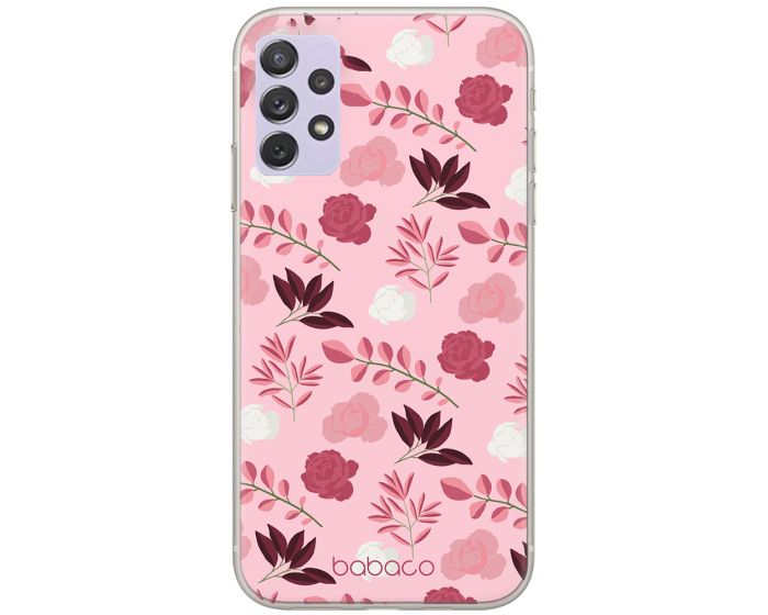 Babaco Flowers Silicone Case (BPCFLOW19667) Θήκη Σιλικόνης 020 Light Pink (Samsung Galaxy A52 / A52s)