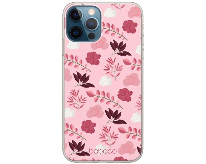 Babaco Flowers Silicone Case (BPCFLOW19611) Θήκη Σιλικόνης 020 Light Pink (iPhone 14 Pro Max)
