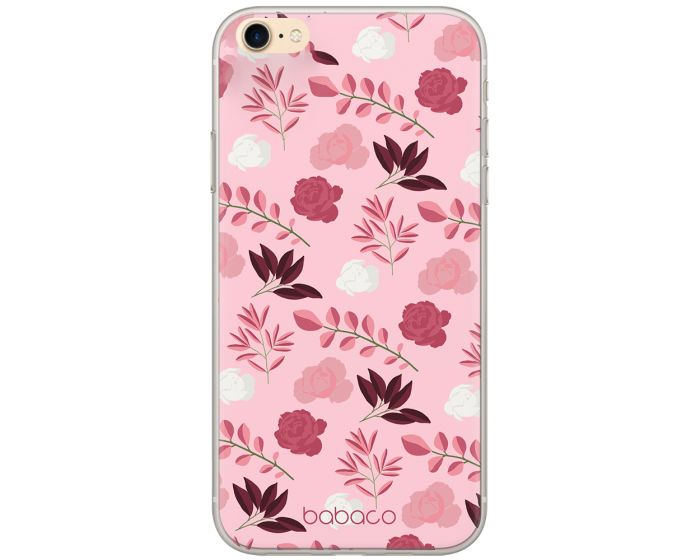 Babaco Flowers Silicone Case (BPCFLOW19531) Θήκη Σιλικόνης 020 Light Pink (iPhone 6 / 6s)