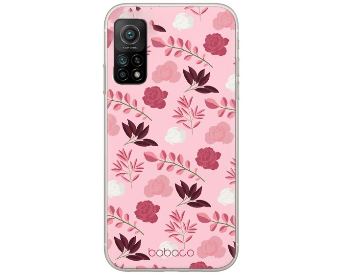 Babaco Flowers Silicone Case (BPCFLOW19656) Θήκη Σιλικόνης 020 Light Pink (Xiaomi Mi 10T 5G / 10T Pro 5G)