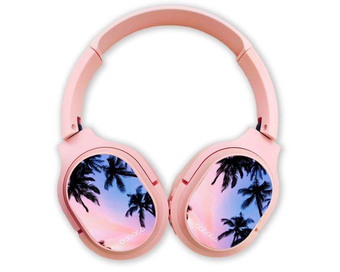 Babaco Nature Wireless Bluetooth Headphones (BHPWNATUR001) Ασύρματα Ακουστικά - 002 Pink