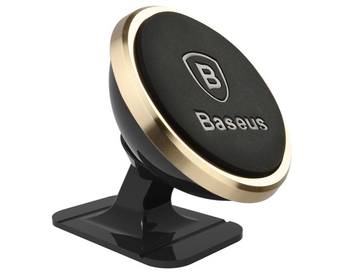 Baseus 360-Degree (SUGENT-NT0V) Universal Magnetic Car Mount Holder - Gold