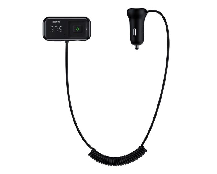 Baseus S-16 FM Transmitter (CCTM-E01) Car Charger 2x USB 3.1A Φορτιστής Αυτοκινήτου Black