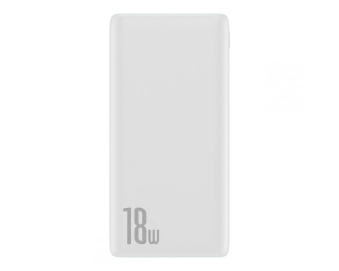 Baseus Bipow Power Bank 10000mAh USB Type-C PD3.0 + QC3.0 Εξωτερική Μπαταρία - White