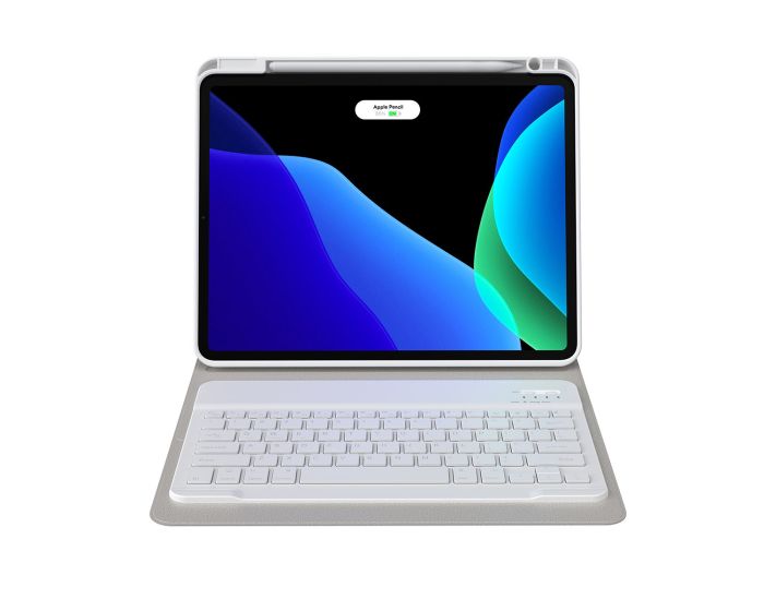 Baseus Brilliance Case with Keyboard (ARJK000002) Θήκη με Πληκτρολόγιο και Δυνατότητα Stand - White (iPad Pro 11 2018 / 2020 / 2021)