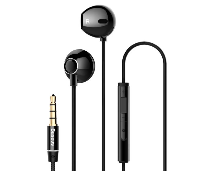 Baseus Encok H06 Lateral In-Ear Earbuds Ακουστικά με Ενσωματωμένο Μικρόφωνο - Black