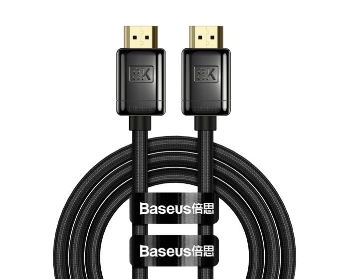 Baseus High Definition Series (WKGQ000001) HDMI 2.1 8K 60Hz 3D 48Gbps 1m Black
