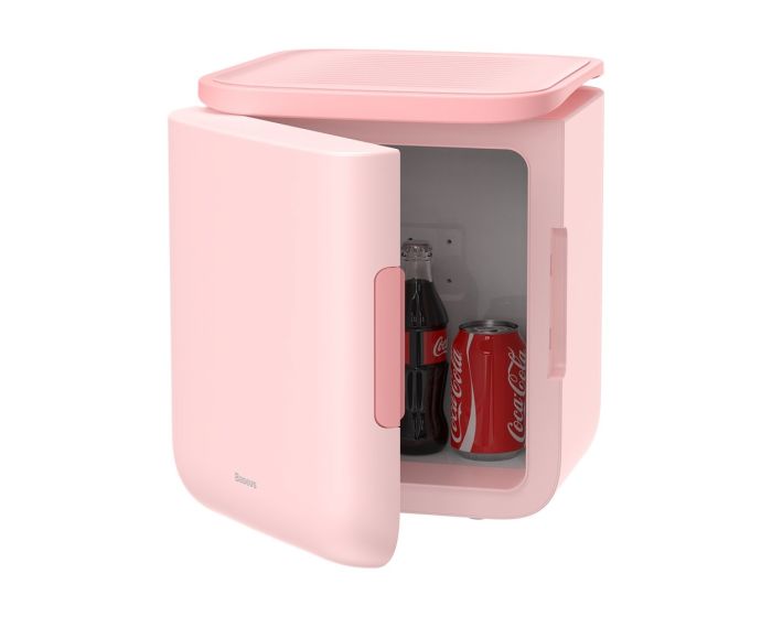 Baseus Igloo Mini Fridge / Warmer 6L (ACXBW-A04) Ηλεκτρικό Φορητό Ψυγείο με Λειτουργία Θέρμανσης - Pink