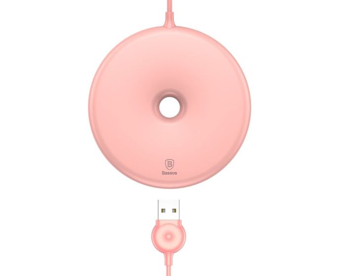 Baseus Qi Donut Wireless Charger Ασύρματος Φορτιστής - Pink