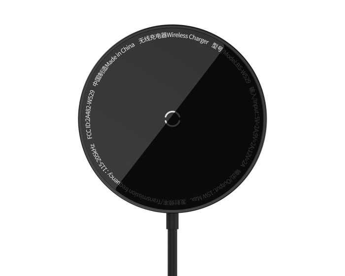 Baseus Simple Mini3 Induction MagSafe Charger 15W (CCJJ040001) Ασύρματος Φορτιστής - Black