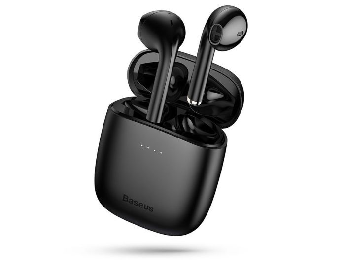 Baseus W04 TWS (NGW04-01) Wireless Bluetooth Stereo Earbuds with Charging Box - Black
