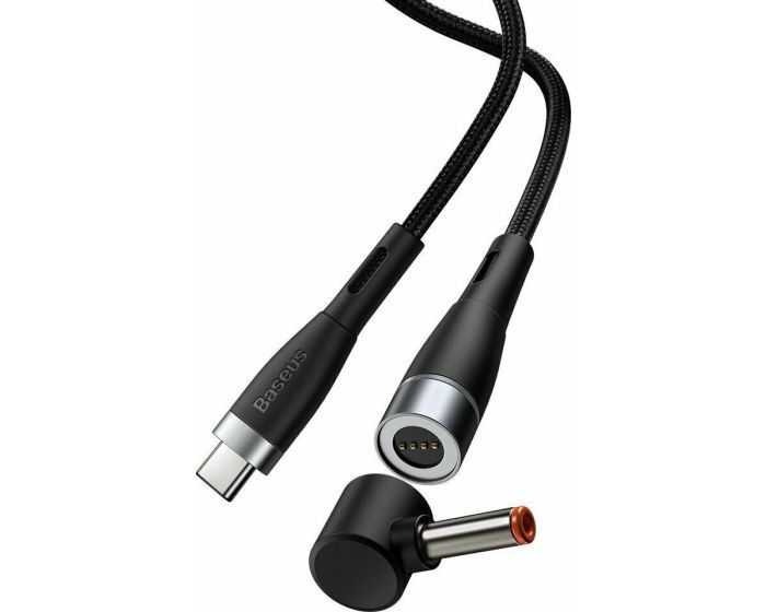 Baseus Zinc L-shape Magnetic Cable USB Type- C (CATXC-T01) Καλώδιο Φόρτισης 100W με μαγνητικό βύσμα 2m για Lenovo Laptop - Black