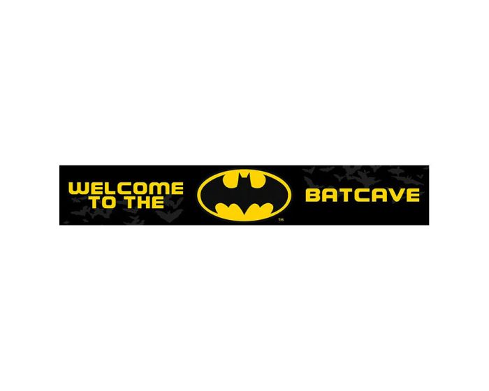 Batman (Welcome to the Batcave) Wooden Sign - Ξύλινη Ταμπέλα Διακόσμησης 13x80cm