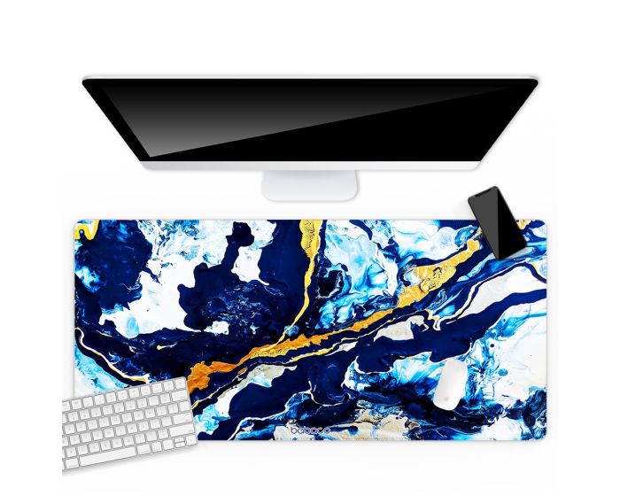 Babaco Abstract Desk Mat (BDPABSTRAKT001) Αντιολισθητικό Mouse Pad 800x400mm - 010 Marble Multicolor