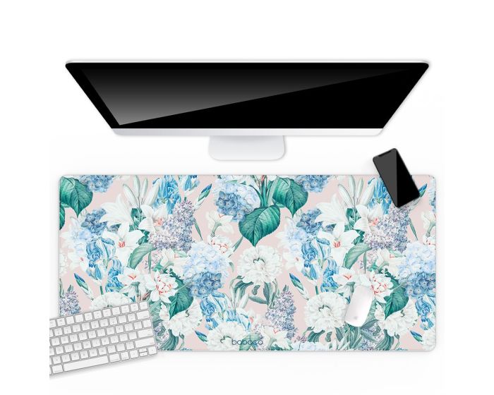 Babaco Flowers Desk Mat (BDPFLOW241) Αντιολισθητικό Mouse Pad 800x400mm - 065 Floral Beige