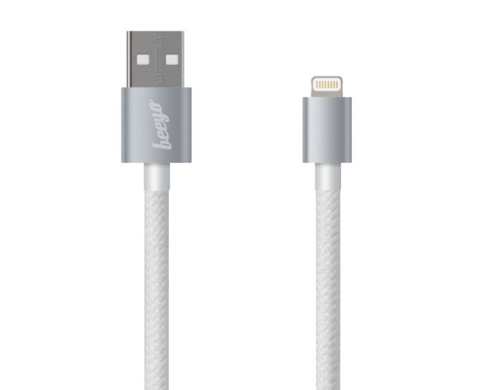 Beeyo Twine Cable 2A Data Sync & Charging Lightning 1m White