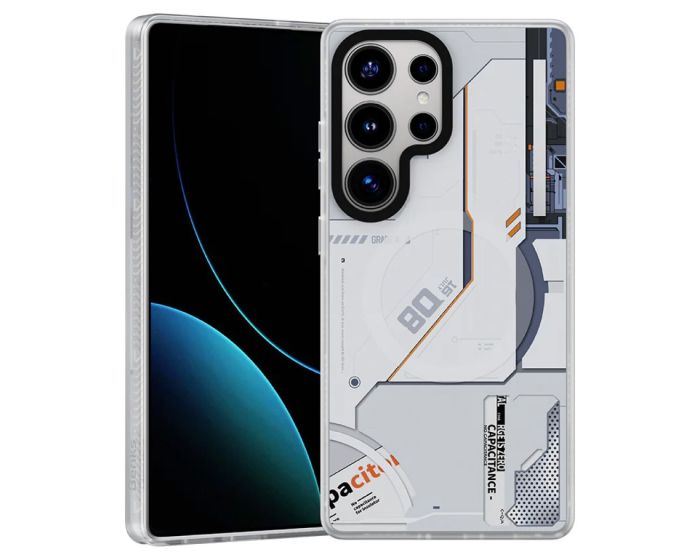Benks Dynamic Magnetic Mecha Case (D045) Θήκη MagSafe White (Samsung Galaxy S25 Ultra)