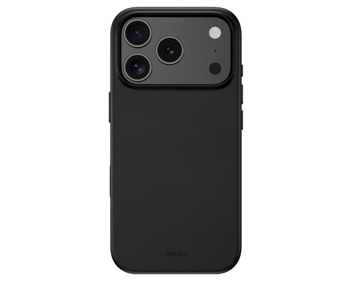 Benks Magnetic Vita Pro Silicone Vegan Leather Case (C.K.QY.AP.BK.0073) Θήκη MagSafe Black (iPhone 17 Pro Max / 18 Pro Max) - MT84525