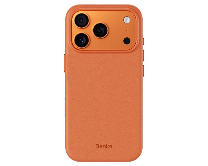 Benks Magnetic Vita Pro Silicone Case (A069) Θήκη MagSafe με Camera Control Button Orange (iPhone 17 Pro)