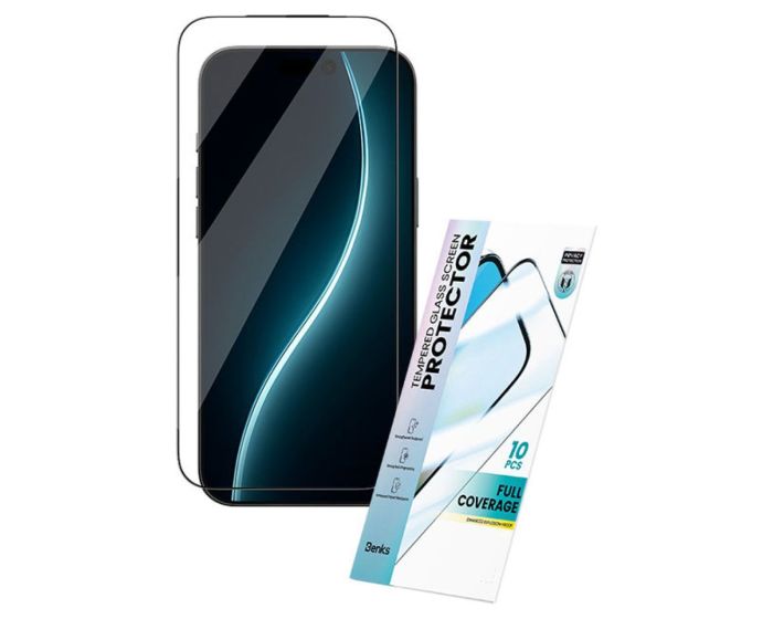 Benks Air Shield HD (T070) 3D Full Face Αντιχαρακτικό Γυαλί Tempered Glass Black (iPhone 17 Pro Max)