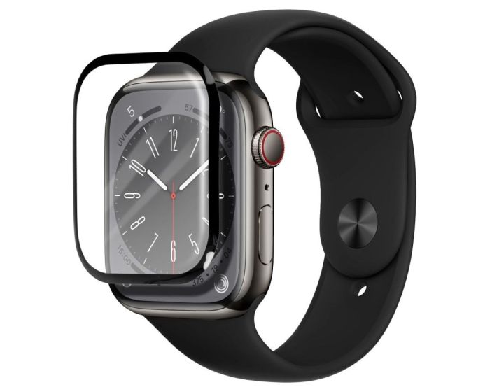 Bestsuit Flexible Hybrid Full Face Αντιχαρακτικό Γυαλί 5H Tempered Glass Black (Apple Watch Ultra 2/3 49mm)