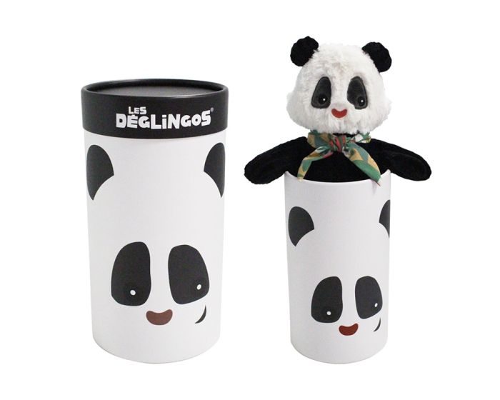 Les Deglingos Big Simply Βελούδινο Panda σε Κουτί - Rototos