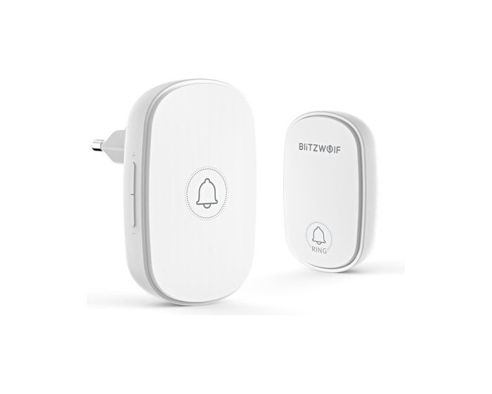 Blitzwolf Wireless Doorbell (BW-DB1) Ασύρματο Κουδούνι - White