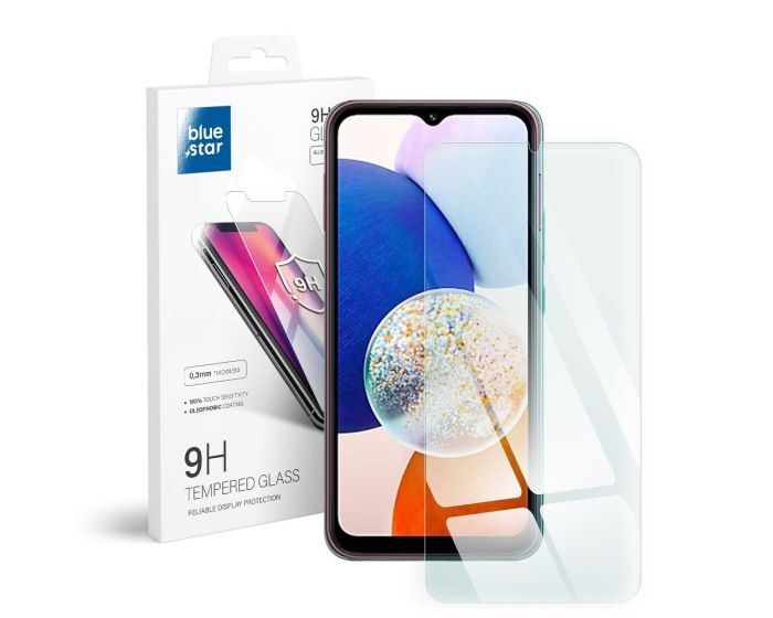 Blue Star Αντιχαρακτικό Γυάλινο Προστατευτικό 9Η Tempered Glass Screen Prοtector (Samsung Galaxy A14 4G / 5G) - MT68309