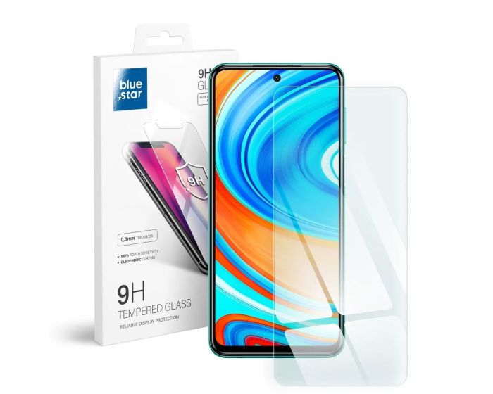 Blue Star Αντιχαρακτικό Γυάλινο Προστατευτικό 9Η Tempered Glass Screen Prοtector (Xiaomi Redmi Note 9s / 9 Pro / 9 Pro Max / 9 Pro 5G) - MT62615