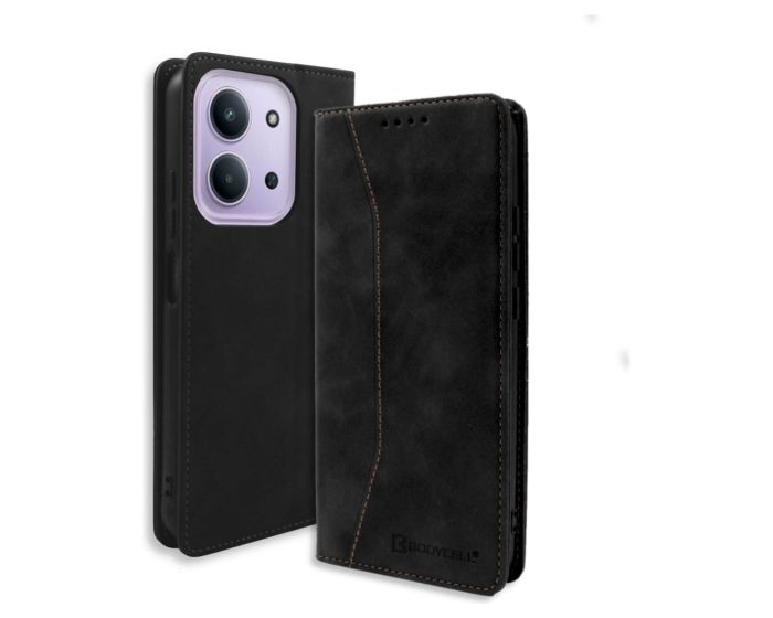 Bodycell Book Case Pu Leather Xiaomi Redmi 15C 4G/Poco C85 Black - MD03074
