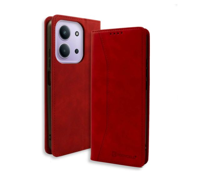 Bodycell Book Case Pu Leather Xiaomi Redmi 15C 5G Red - MD03073