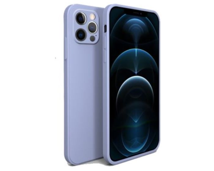 Bodycell Square Liquid Silicone Case - Light Blue (iPhone 12 Pro Max)