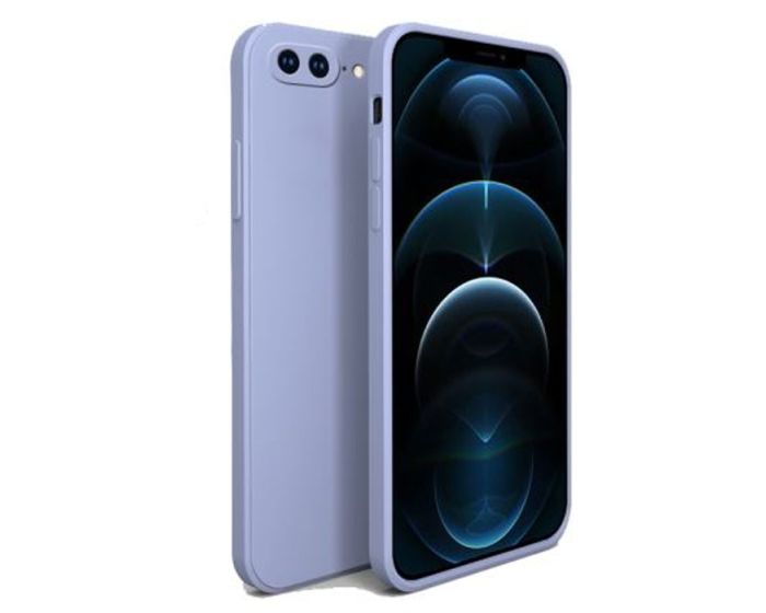 Bodycell Square Liquid Silicone Case - Light Blue (iPhone 7 Plus / 8 Plus)