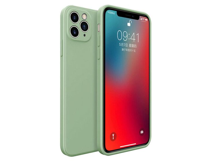 Bodycell Square Liquid Silicone Case - Light Green (iPhone 11 Pro)