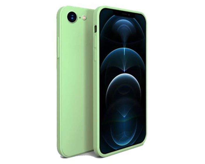 Bodycell Square Liquid Silicone Case - Light Green (iPhone 7 / 8 / SE 2020 / 2022)