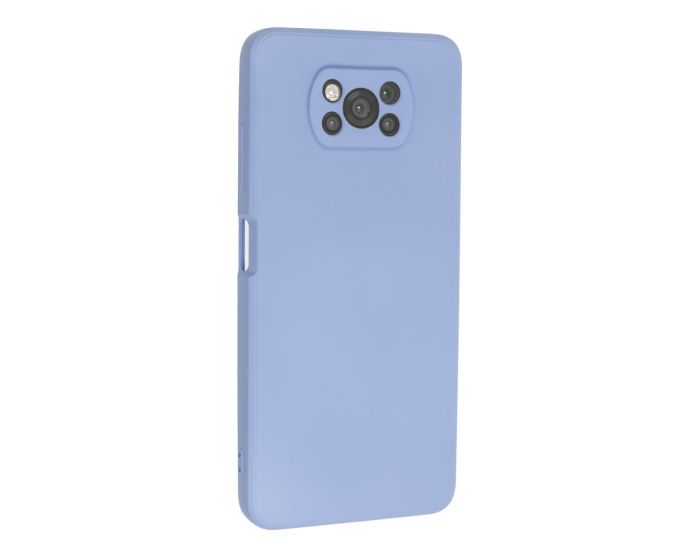 Bodycell Square Liquid Silicone Case - Light Blue (Xiaomi Poco X3 NFC / X3 Pro)